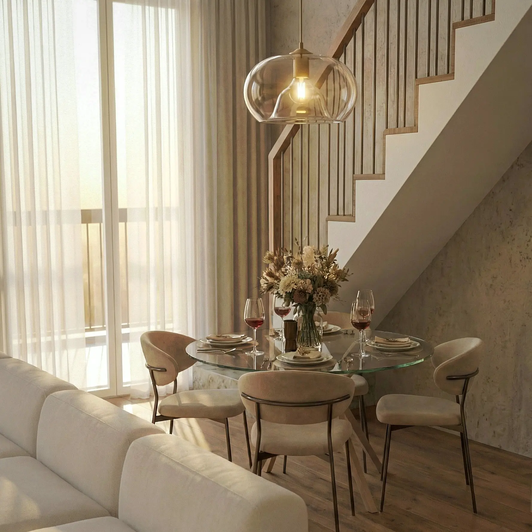 Mieszkanie dwupoziomowe większe